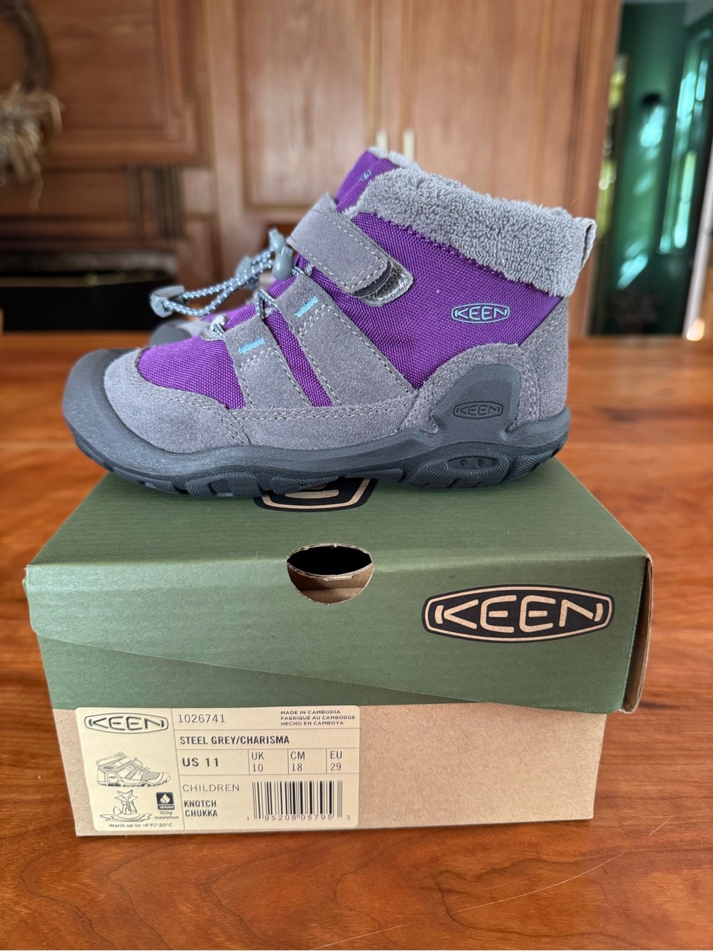 Keen Kids Chukka Purple & Gray Waterproof Ankle Boot